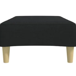 vidaXL Voetenbank 77x55x31 cm stof zwart