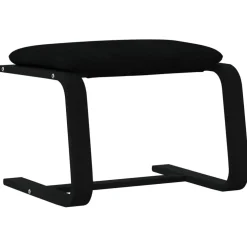 vidaXL Voetenbank 51x41x40 cm stof zwart