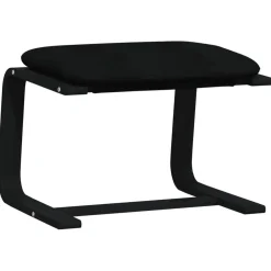 vidaXL Voetenbank 51x41x40 cm stof zwart