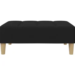vidaXL Voetenbank 77x55x31 cm stof zwart