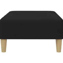 vidaXL Voetenbank 77x55x31 cm stof zwart