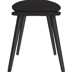 vidaXL Voetenbank 45x29,5x35 cm stof zwart