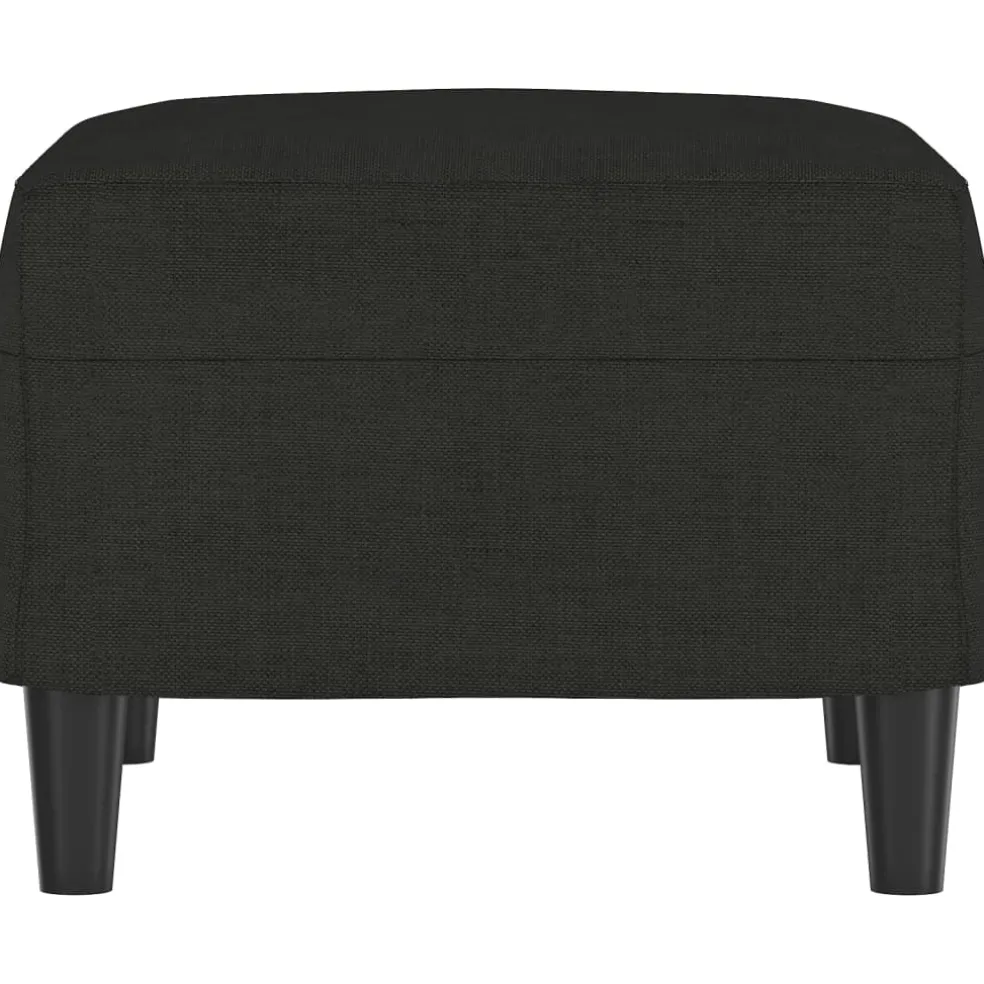 vidaXL Voetenbank 60x50x41 cm stof zwart