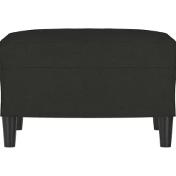 vidaXL Voetenbank 60x50x41 cm stof zwart