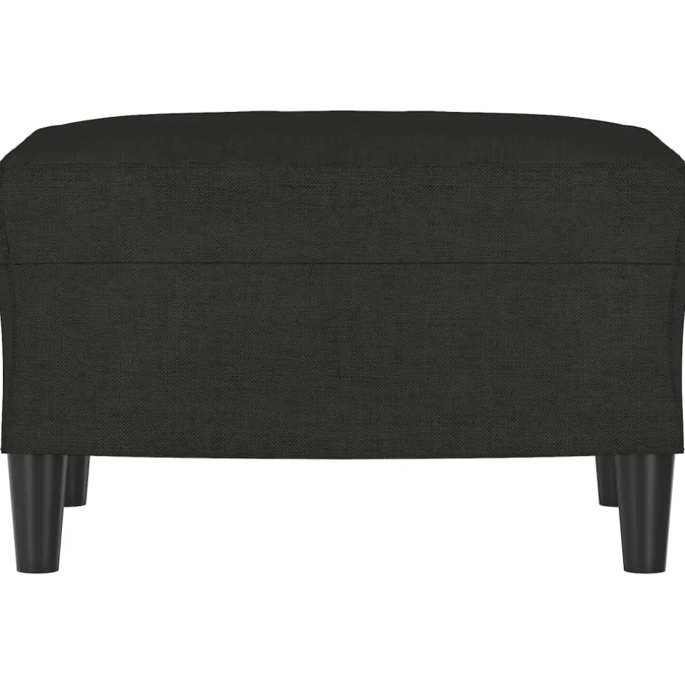 vidaXL Voetenbank 60x50x41 cm stof zwart