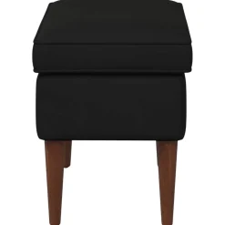 vidaXL Voetenbank Zwart 55 x 35 x 41 cm Fluweel