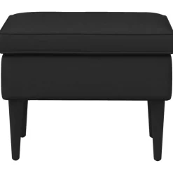 vidaXL Voetenbank Zwart 55 x 35 x 41 cm Stof