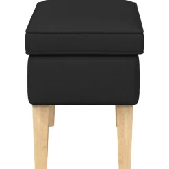 vidaXL Voetenbank Zwart 55 x 35 x 41 cm Stof