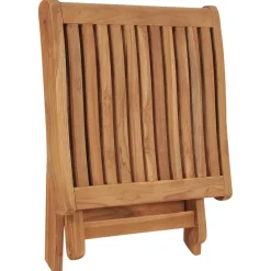 vidaXL Voetensteun inklapbaar 46,5x49x41,5 cm massief teakhout