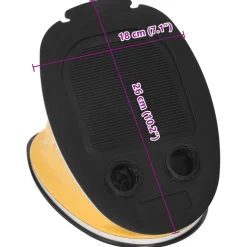 vidaXL Voetpomp 26x18 cm PP en PE grijs en geel