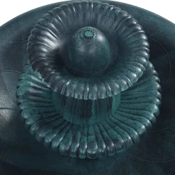 vidaXL Vogelbadje met fontein 50x91 cm kunststof groen
