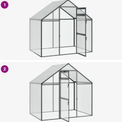 vidaXL Vogelkooi Antracietkleurig 181,5 x 112,5 x 173,5 cm