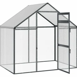vidaXL Vogelkooi Antracietkleurig 181,5 x 112,5 x 173,5 cm