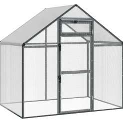 vidaXL Vogelkooi Antracietkleurig 181,5 x 112,5 x 173,5 cm