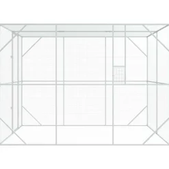 vidaXL Vogelkooi Antraciet 210 x 304 x 213 cm