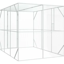 vidaXL Vogelkooi Antraciet 210 x 304 x 213 cm