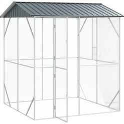 vidaXL Vogelkooi Antraciet 215 x 208 x 247 cm