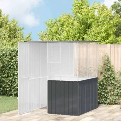 vidaXL Vogelkooi Antraciet 165 x 165 x 200 cm Gegalvaniseerd staal