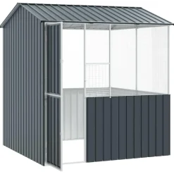 vidaXL Vogelkooi Antraciet 215 x 209 x 230 cm Gegalvaniseerd staal