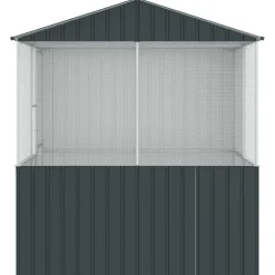 vidaXL Vogelkooi Antraciet 215 x 209 x 230 cm Gegalvaniseerd staal