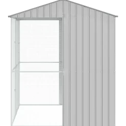 vidaXL Vogelkooi Grijs 215 x 210 x 247 cm Gegalvaniseerd staal