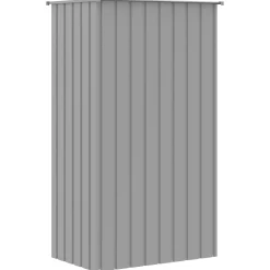 vidaXL Vogelkooi 111x107x211,5 cm gegalvaniseerd staal grijs
