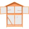 vidaXL Vogelkooi 125,5x59,5x164 cm massief grenen- en vurenhout