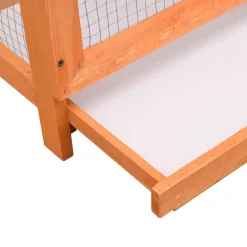 vidaXL Vogelkooi 125,5x59,5x164 cm massief grenen- en vurenhout