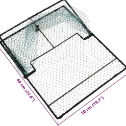 vidaXL Vogelval Groen 50 x 60 x 1,9 cm Polyetheen