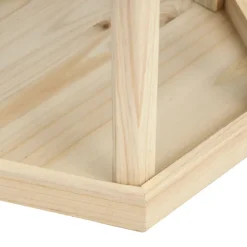 vidaXL Vogelvoeder achthoekig 33x30 cm massief vurenhout