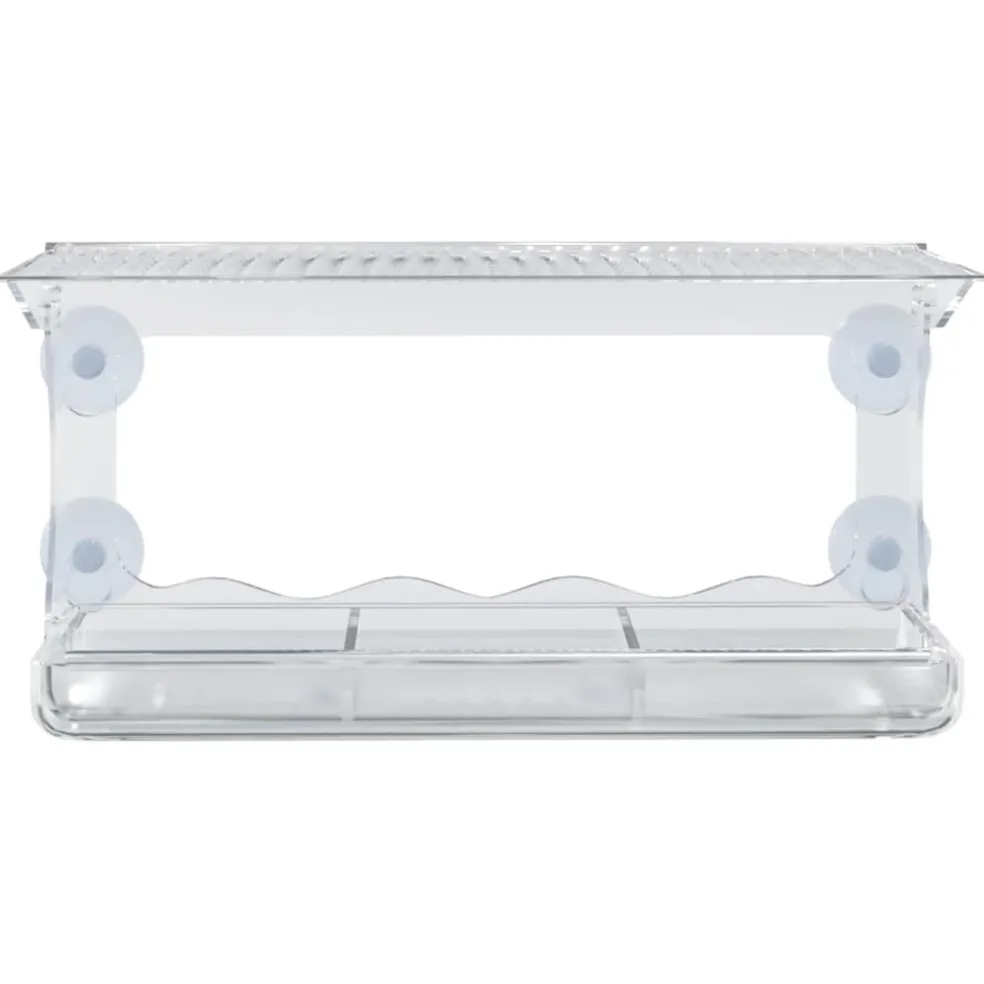 vidaXL Vogelvoederbakken voor raam 2 st 30x12x15 cm acryl