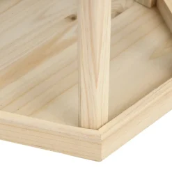 vidaXL Vogelvoeder staand 33x110 cm massief vurenhout