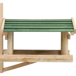 vidaXL Vogelvoeder 35x29,5x21 cm massief hout