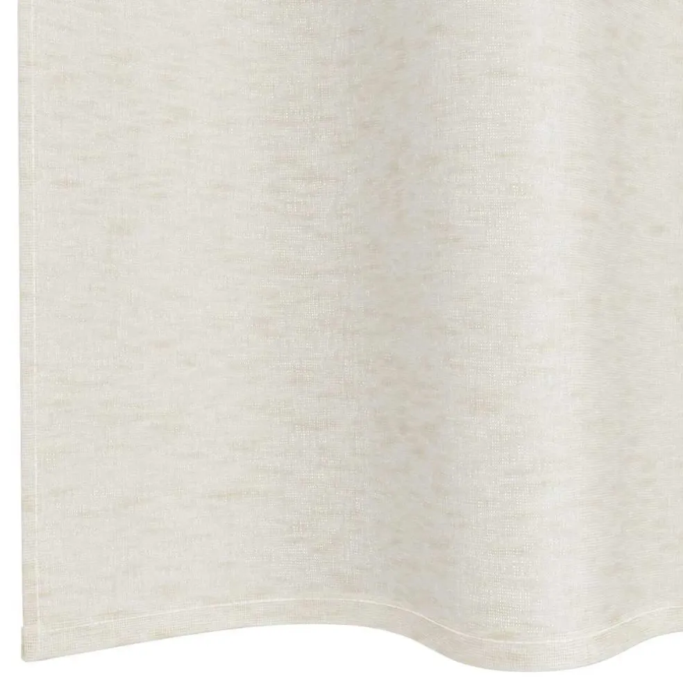 vidaXL Voile Gordijn 2 st Crème 140 x 140 cm Polyester