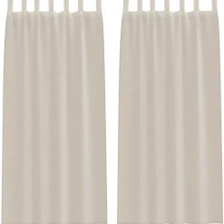 vidaXL Voile Gordijn 2 st Zand 225 x 140 cm Polyester