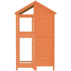 vidaXL Volière 97x81x152 cm massief grenenhout bruin