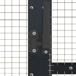 vidaXL Volière 179x100x185 m aluminium antracietkleurig