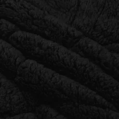 vidaXL Vol jaar dekbed Zwart 135 x 200 cm Microfiber en Teddy fleece