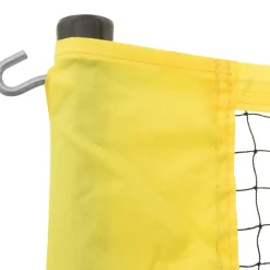 vidaXL Volleybalnet 823x244 cm PE-stof geel en zwart