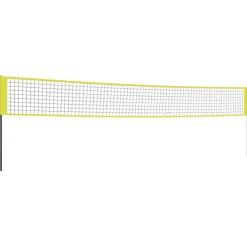 vidaXL Volleybalnet 823x244 cm PE-stof geel en zwart