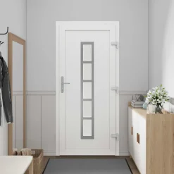 vidaXL Voordeur Antracietkleurig 88 x 200 cm PVC