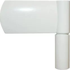 vidaXL Voordeur 100x200 cm aluminium en PVC wit
