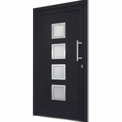 vidaXL Voordeur 88x200 cm antraciet