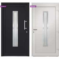 vidaXL Voordeur 98x200 cm antraciet