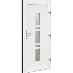 vidaXL Voordeur 88 x 200 cm PVC Antraciet