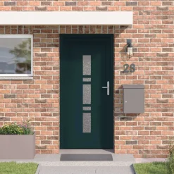 vidaXL Voordeur 88 x 200 cm PVC Antraciet
