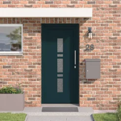 vidaXL Voordeur 88 x 200 cm PVC Antraciet