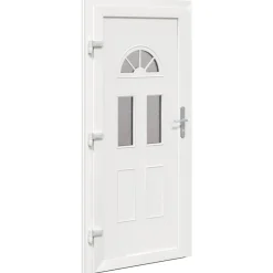 vidaXL Voordeur 98 x 198 cm PVC Antraciet