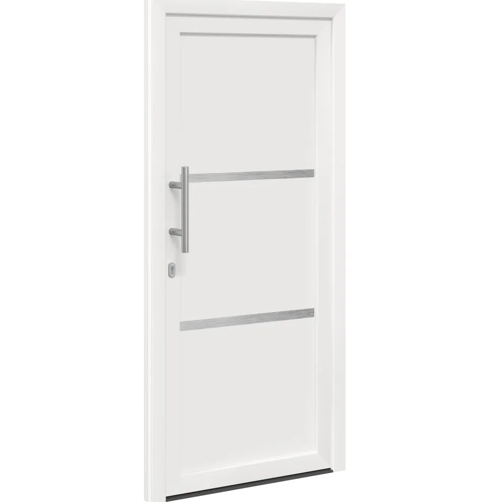 vidaXL Voordeur 88 x 200 cm PVC Wit