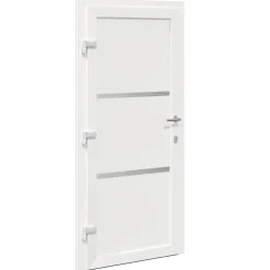 vidaXL Voordeur 88 x 200 cm PVC Wit